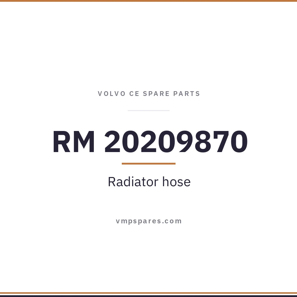 RM 20209870 – Radiator hose