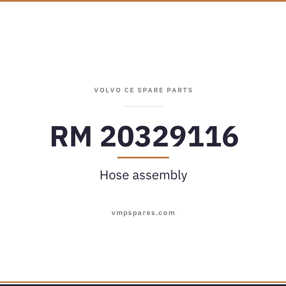 RM 20329116 – Hose assembly
