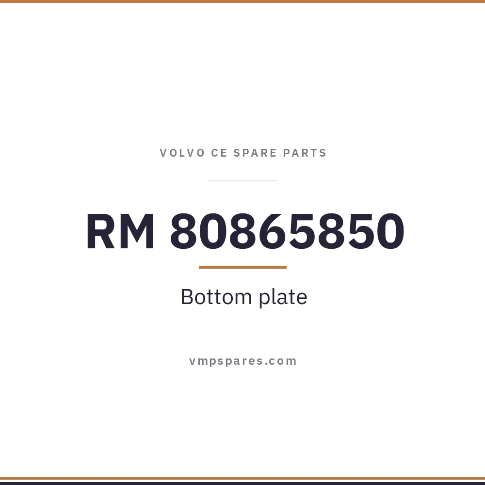RM 80865850 – Bottom plate