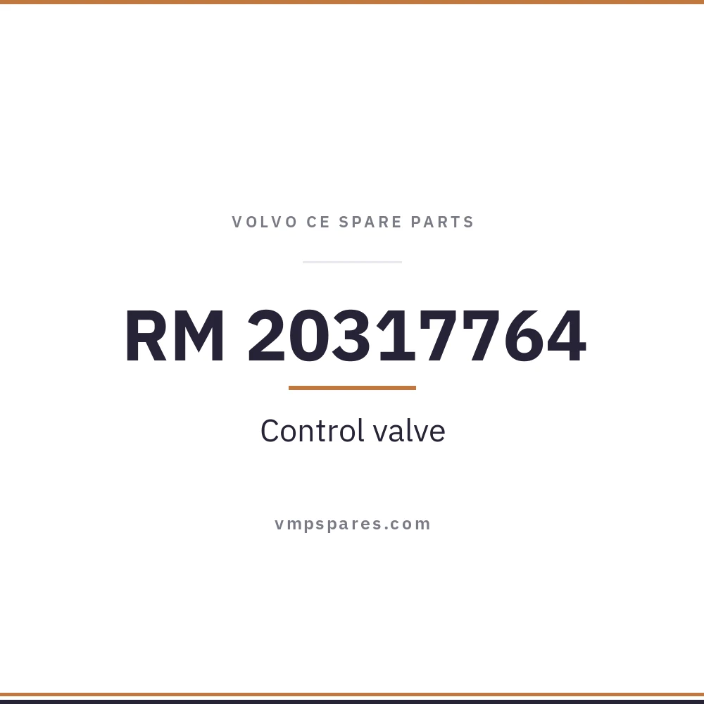 RM 20317764 – Control valve