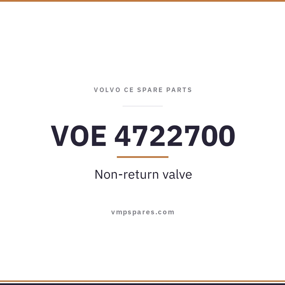VOE 4722700 – Non-return valve