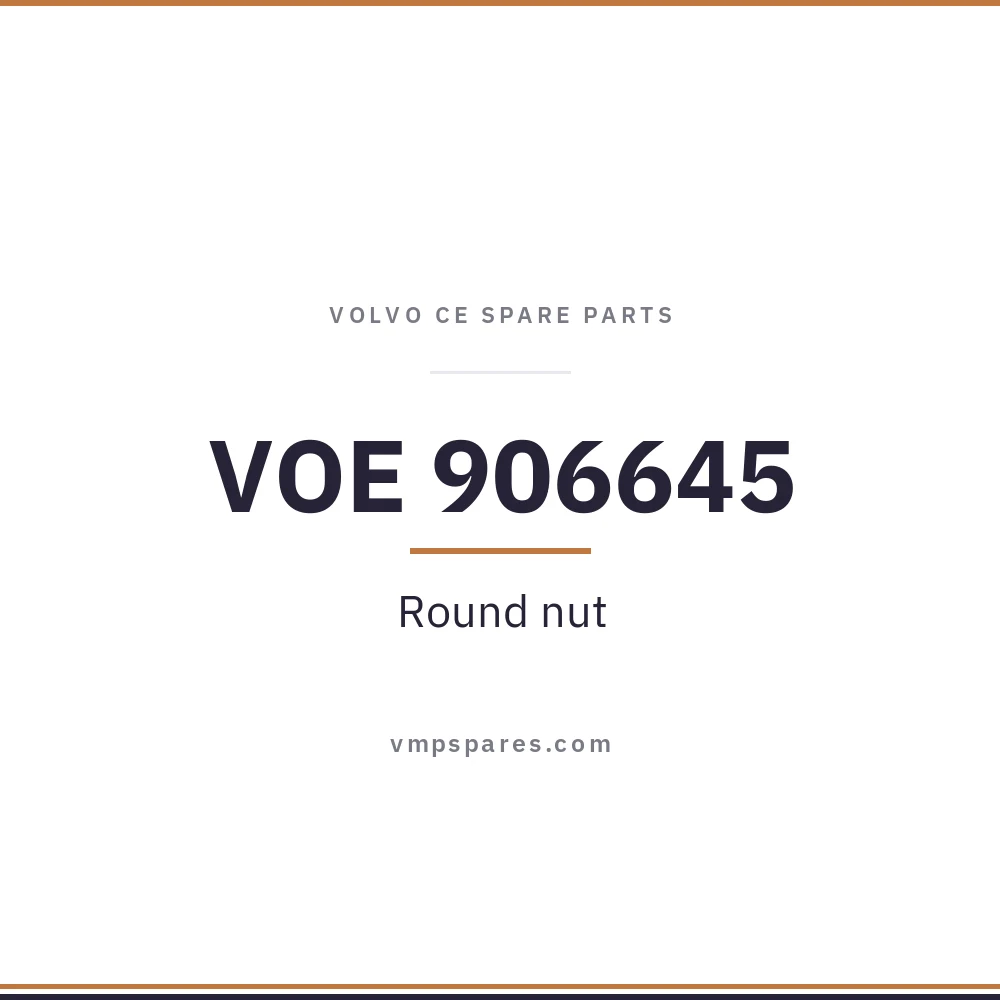 VOE 906645 – Round nut
