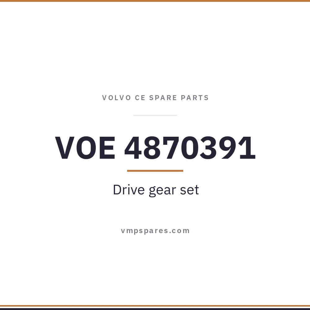 VOE 4870391 – Drive gear set