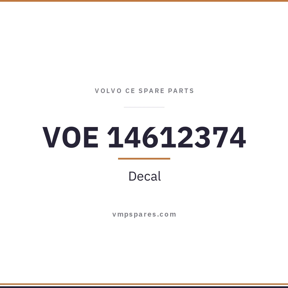 VOE 14612374 – Decal
