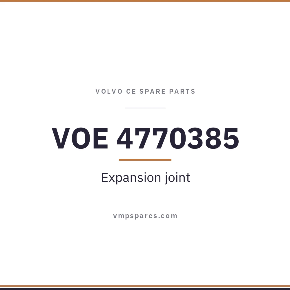 VOE 4770385 – Expansion joint