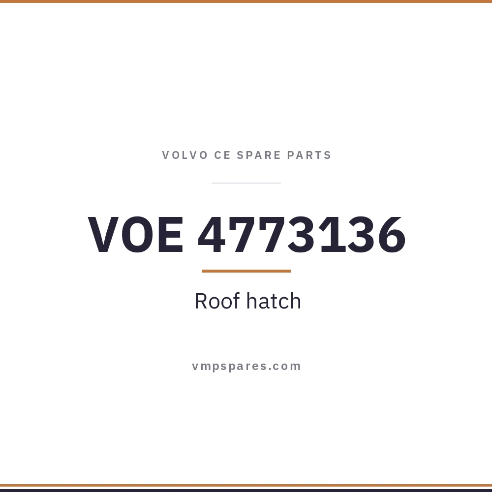 VOE 4773136 – Roof hatch