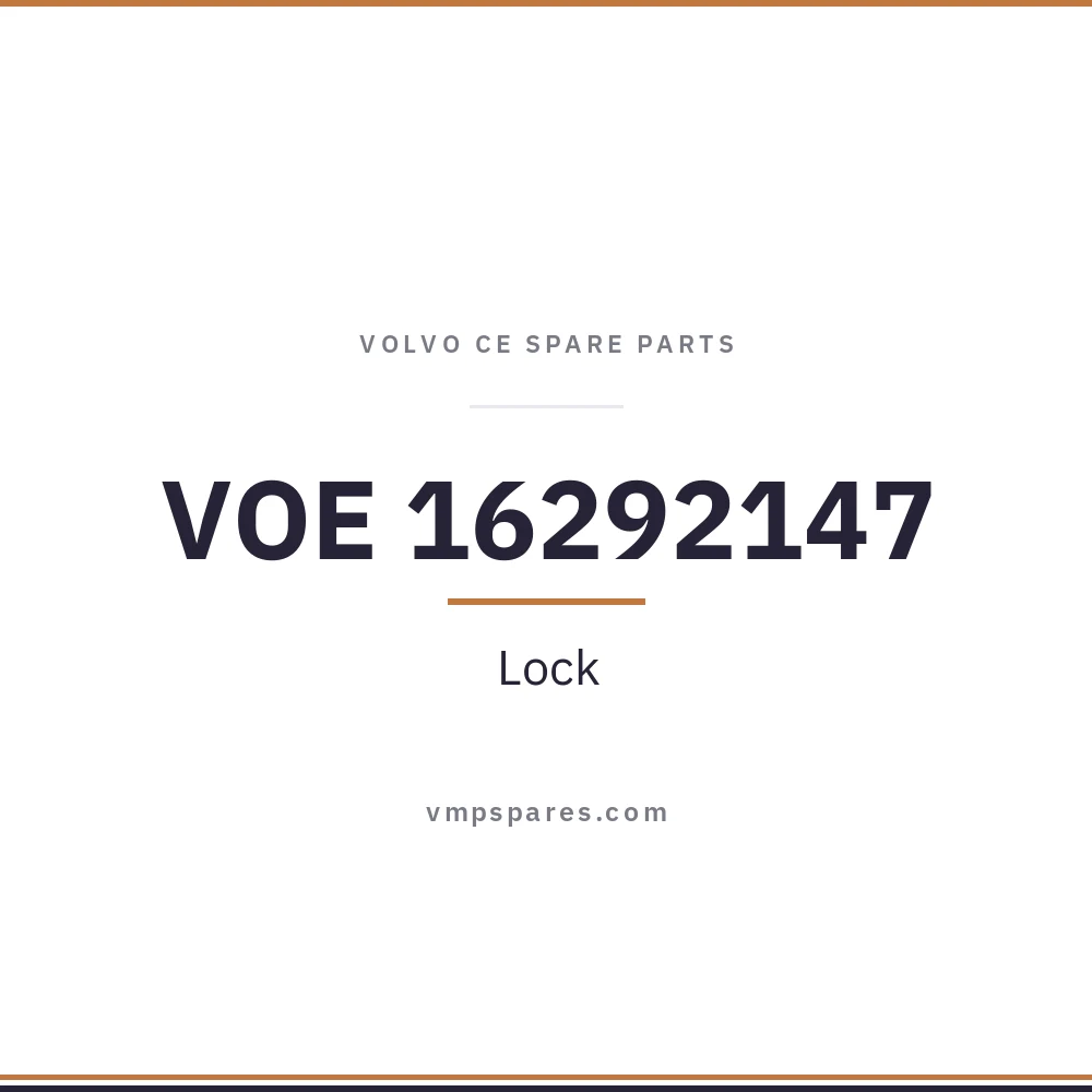 VOE 16292147 – Lock