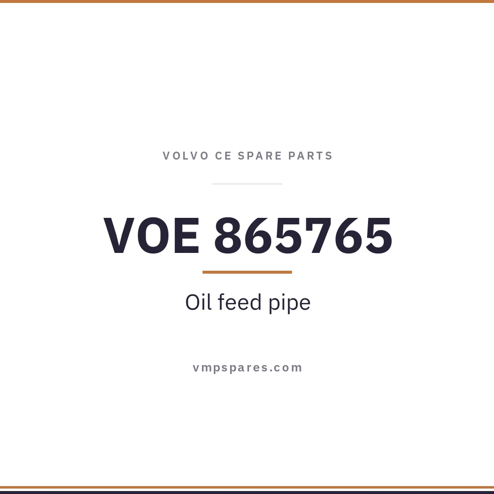 VOE 865765 – Oil feed pipe