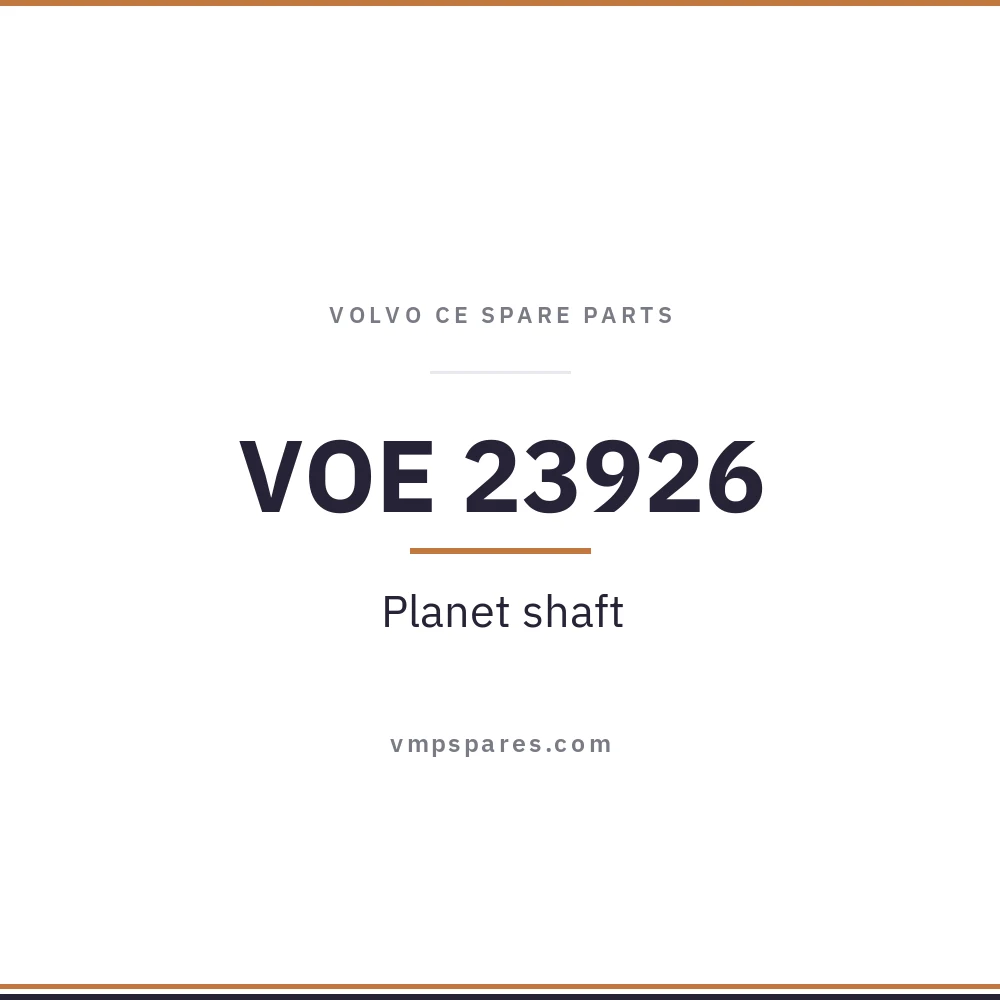 VOE 23926 – Planet shaft