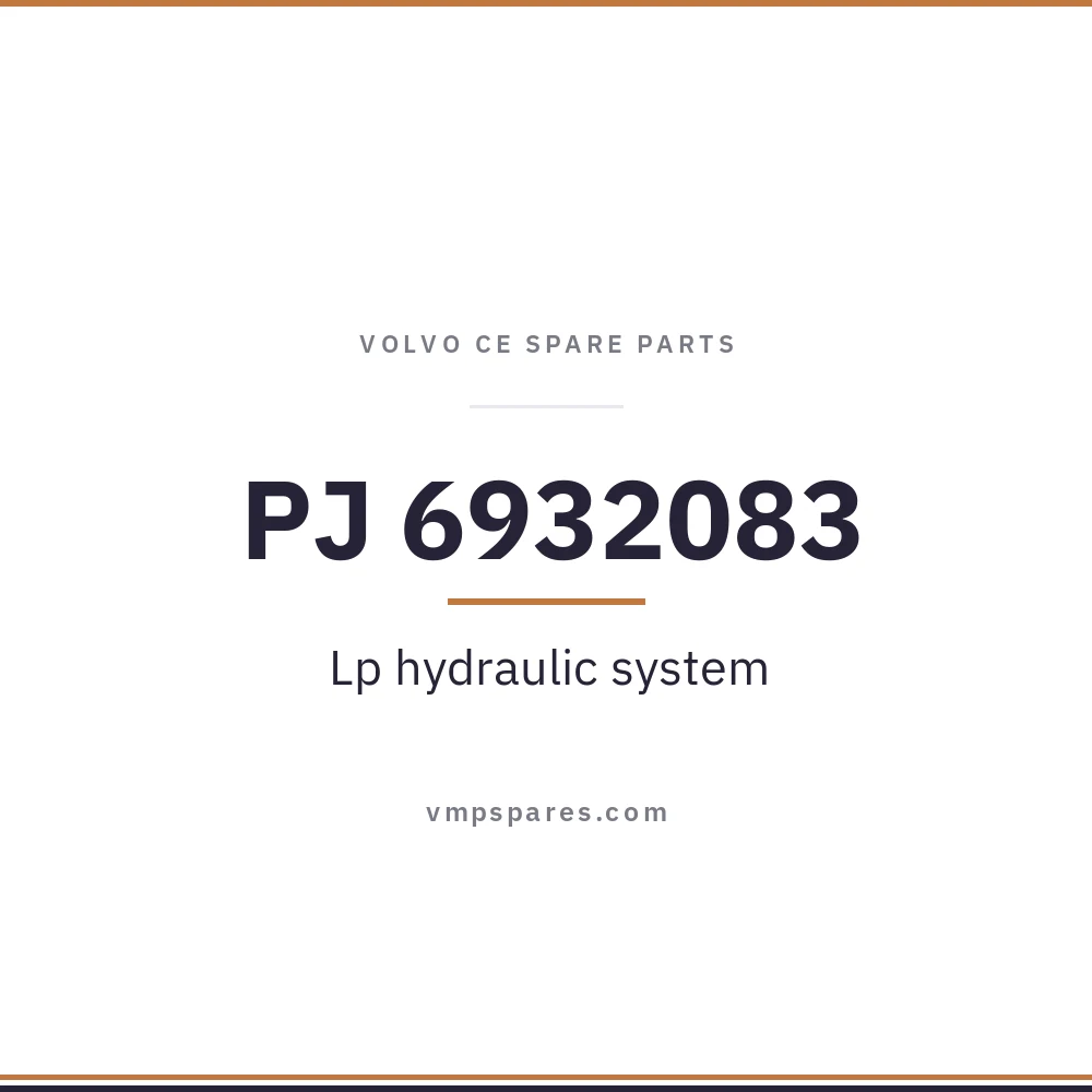 PJ 6932083 – Lp hydraulic system