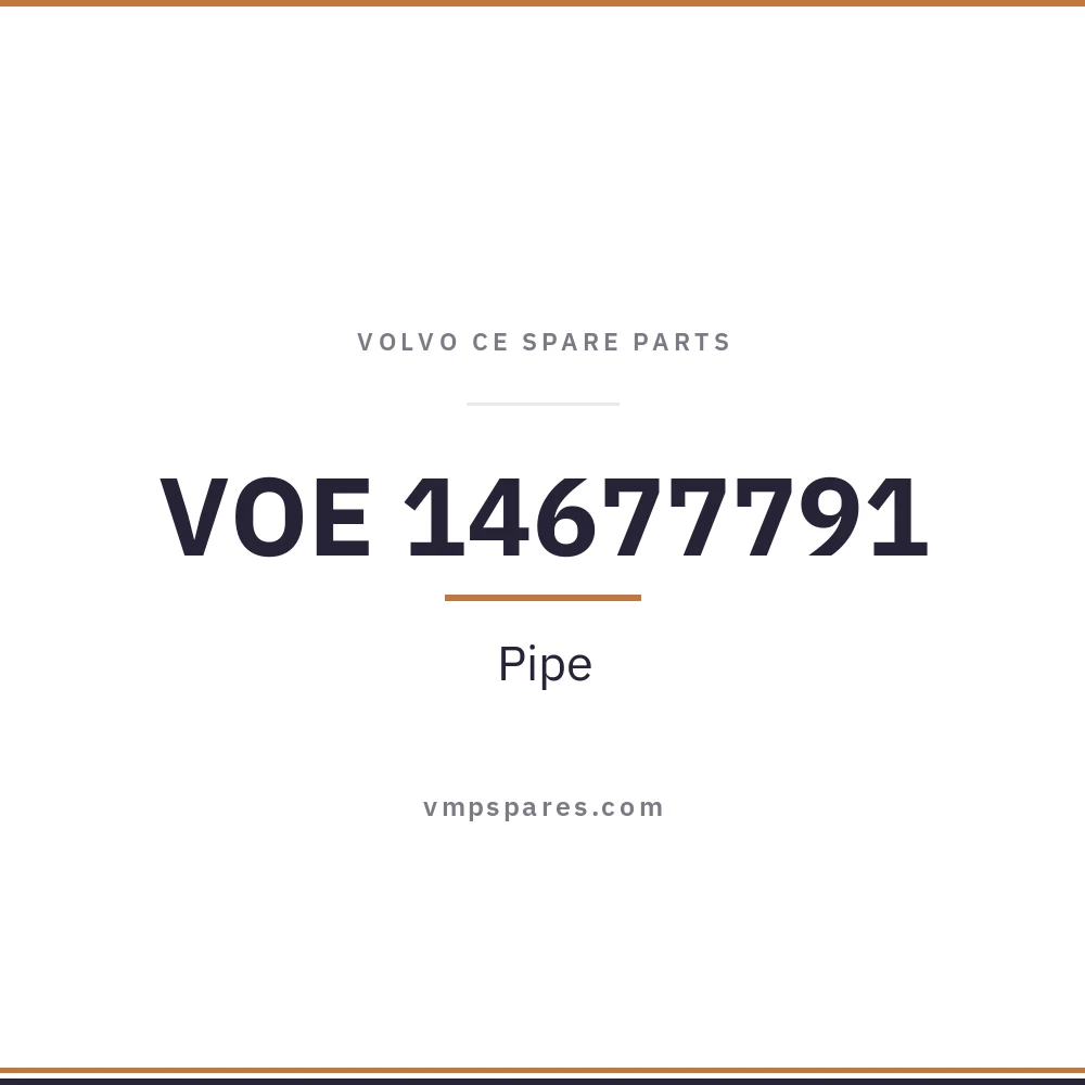 VOE 14677791 – Pipe