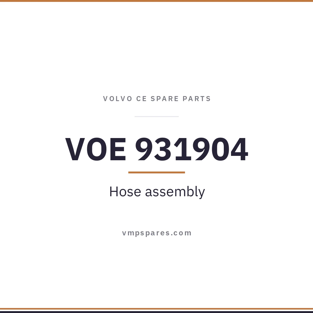 VOE 931904 – Hose assembly