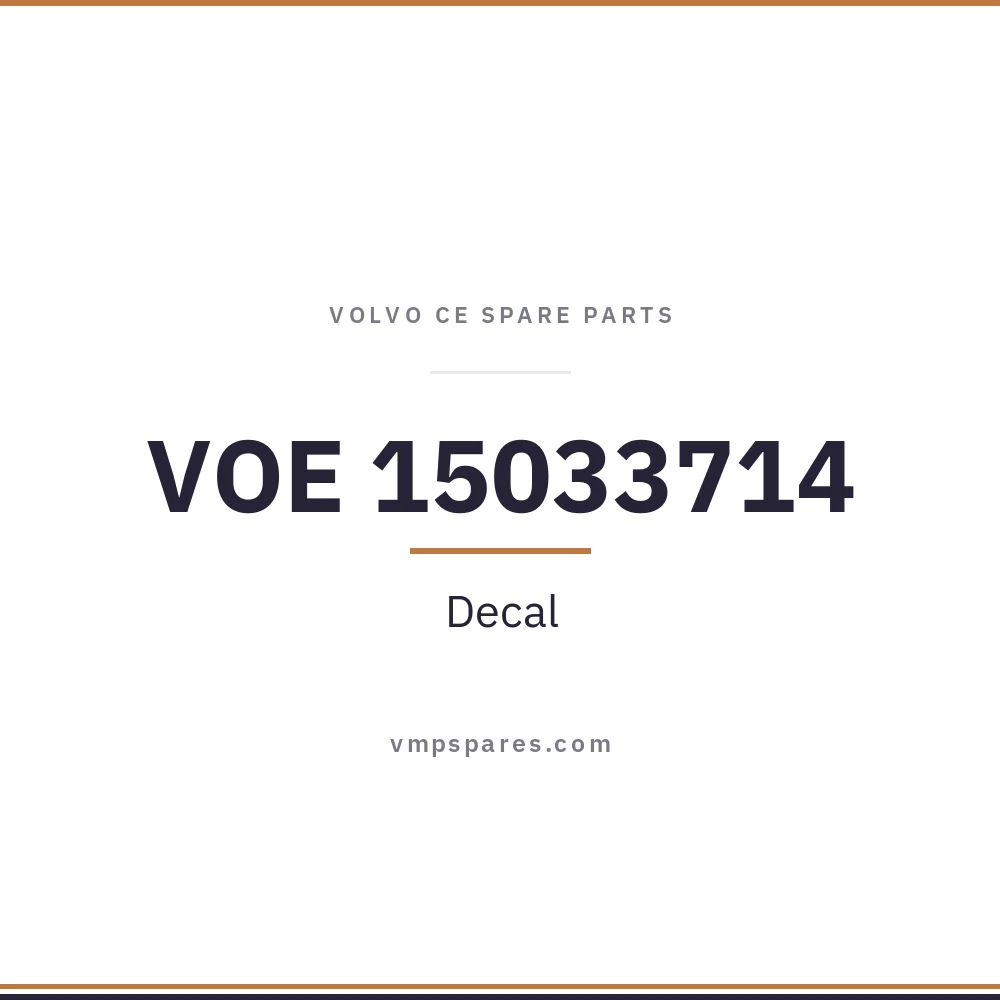 VOE 15033714 – Decal