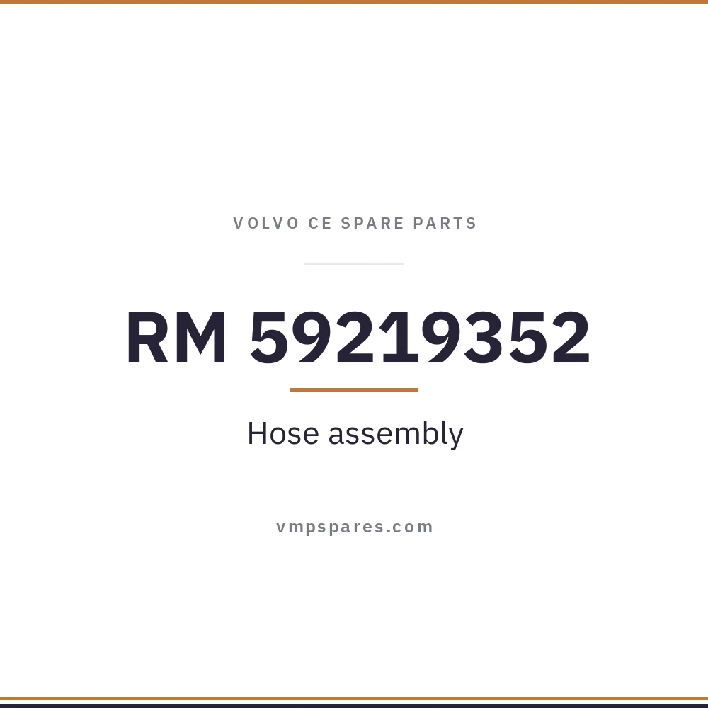 RM 59219352 – Hose assembly