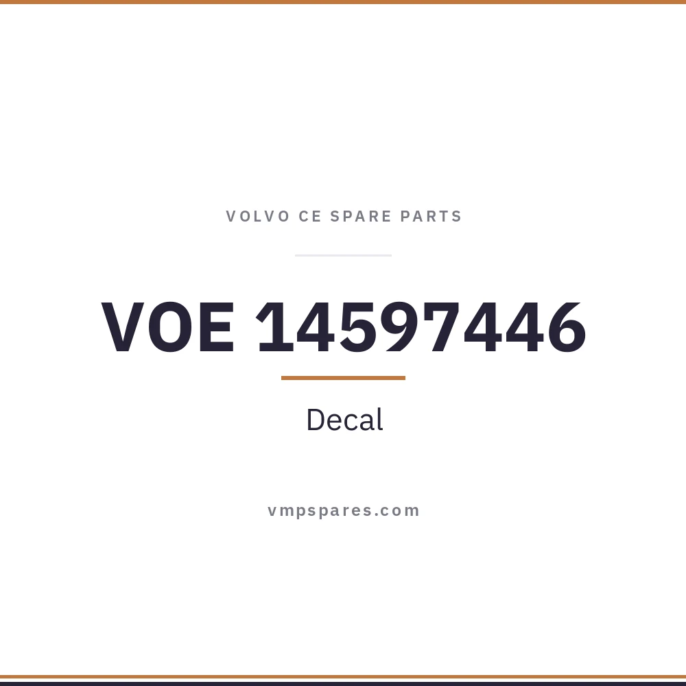 VOE 14597446 – Decal