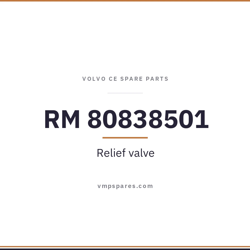 RM 80838501 – Relief valve