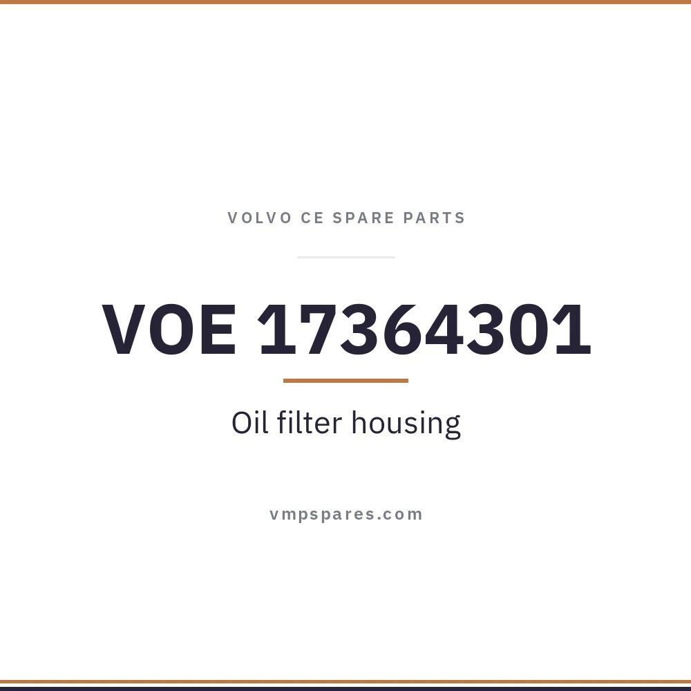 VOE 17364301 – Oil filter housing