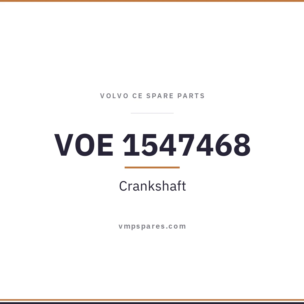 VOE 1547468 – Crankshaft