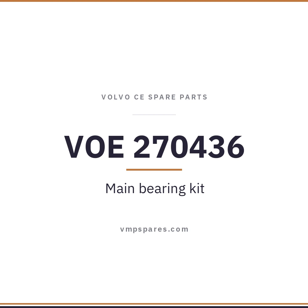VOE 270436 – Main bearing kit