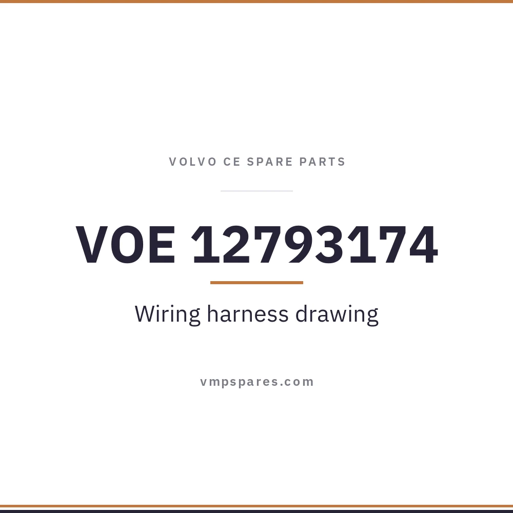 VOE 12793174 – Wiring harness drawing