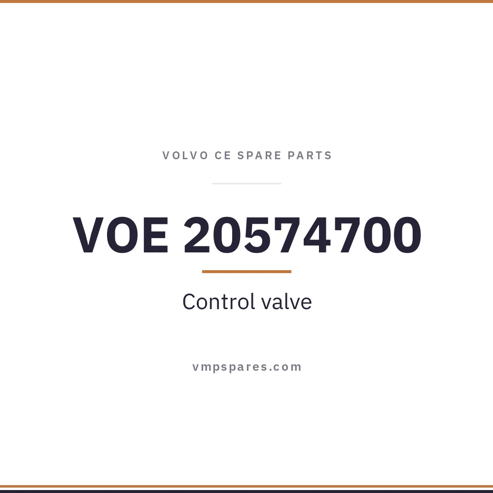 VOE 20574700 – Control valve