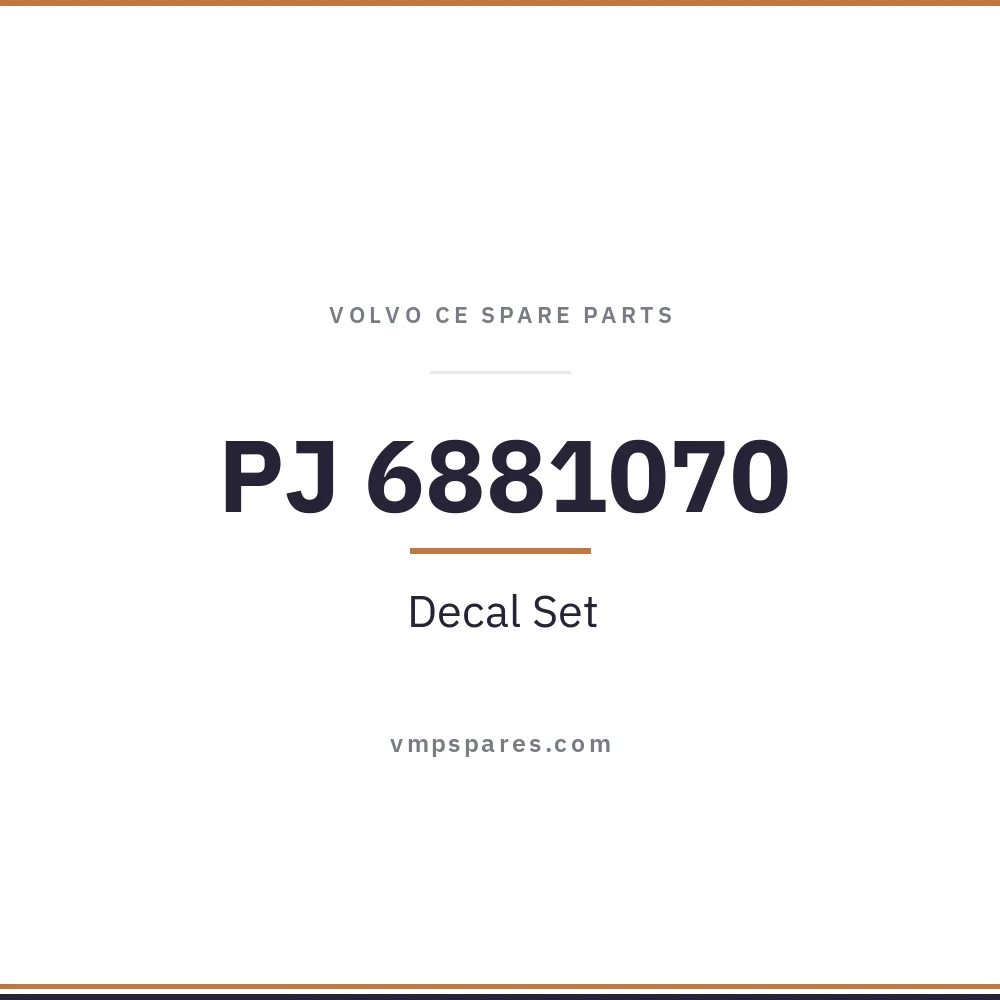 PJ 6881070 – Decal Set