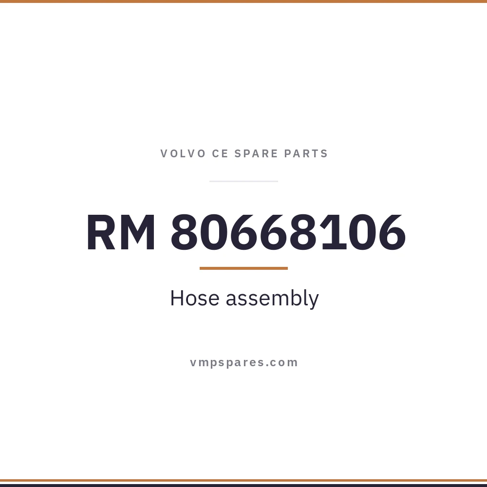 RM 80668106 – Hose assembly