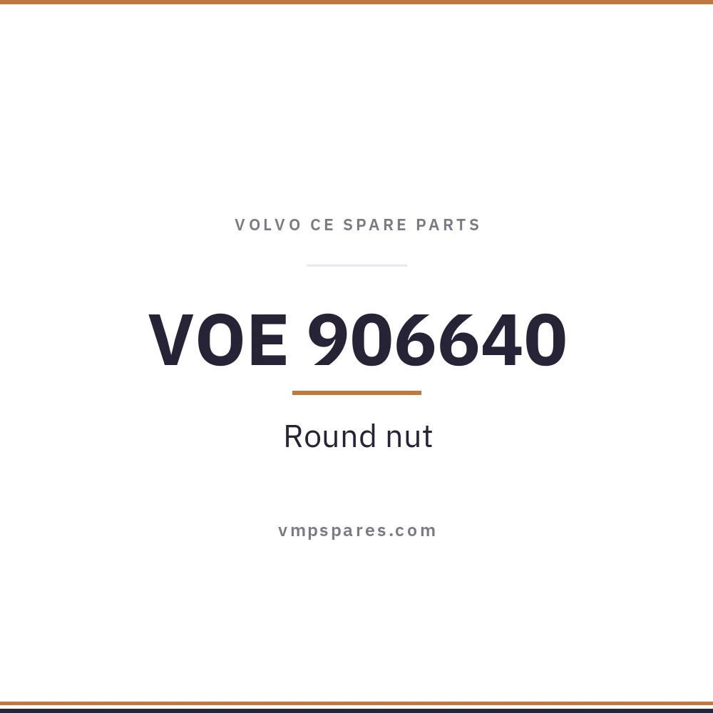 VOE 906640 – Round nut