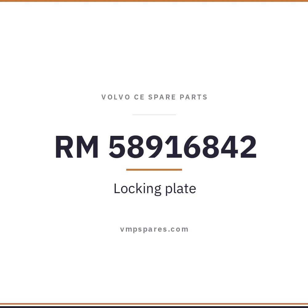 RM 58916842 – Locking plate