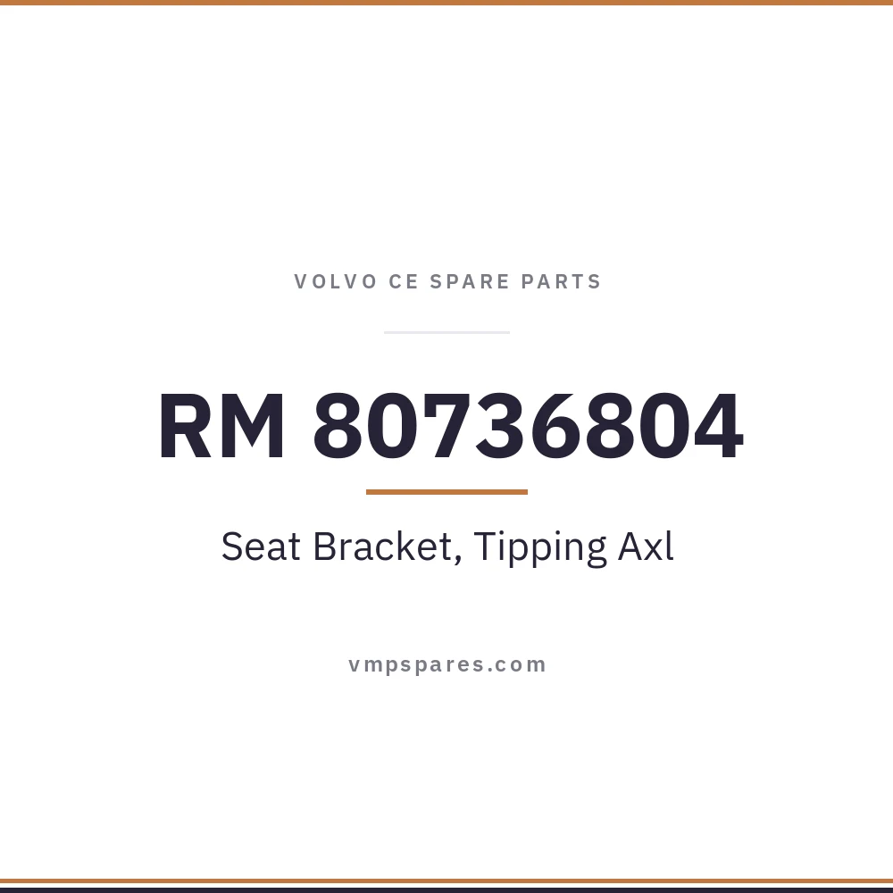 RM 80736804 – Seat Bracket, Tipping Axl