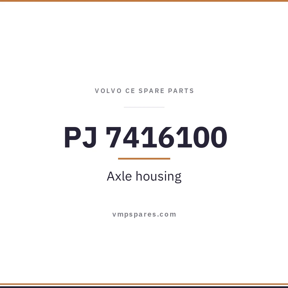 PJ 7416100 – Axle housing
