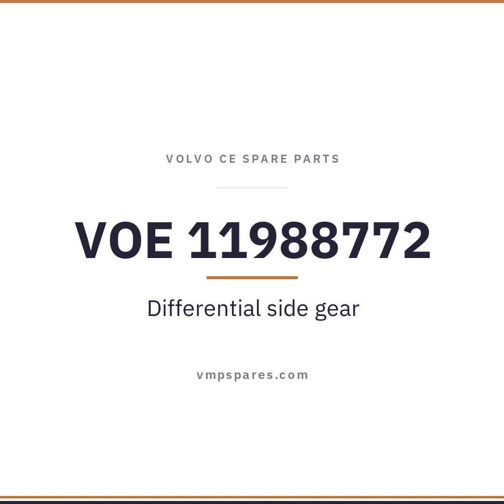 VOE 11988772 – Differential side gear