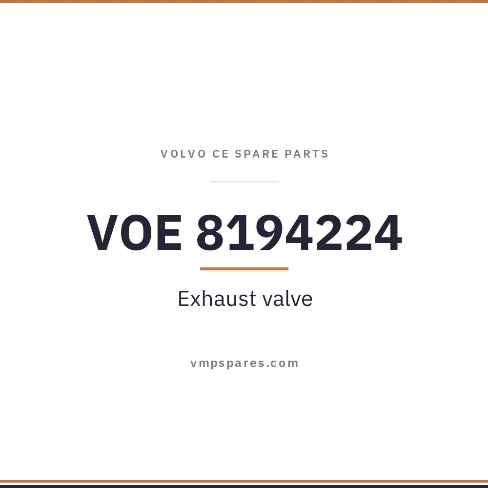 VOE 8194224 – Exhaust valve