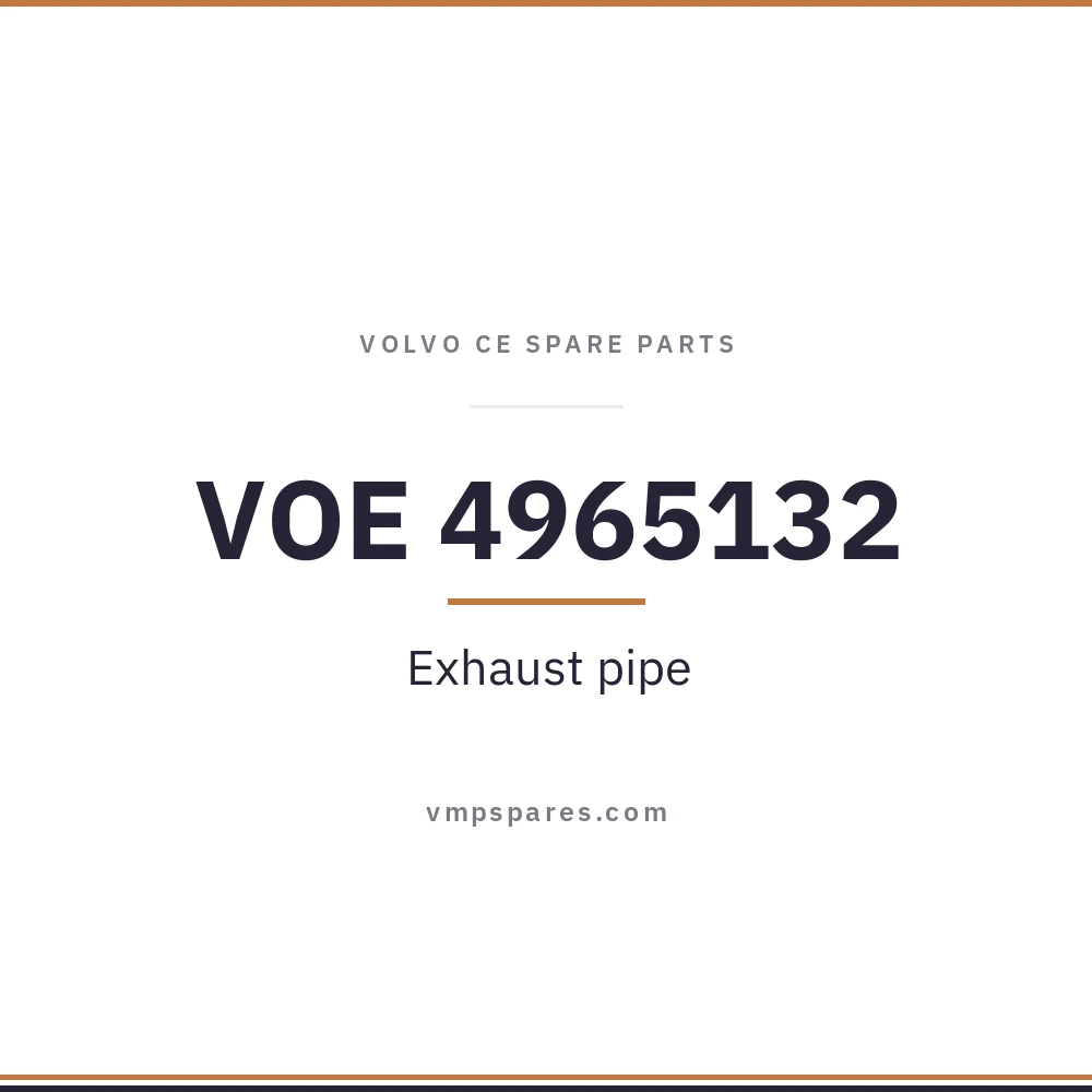 VOE 4965132 – Exhaust pipe