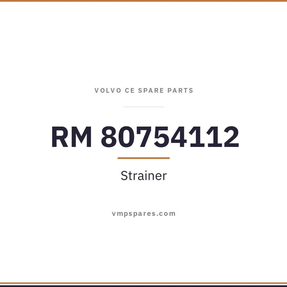 RM 80754112 – Strainer