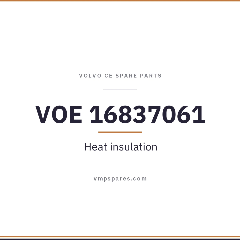 VOE 16837061 – Heat insulation