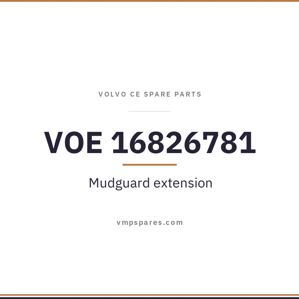 VOE 16826781 – Mudguard extension