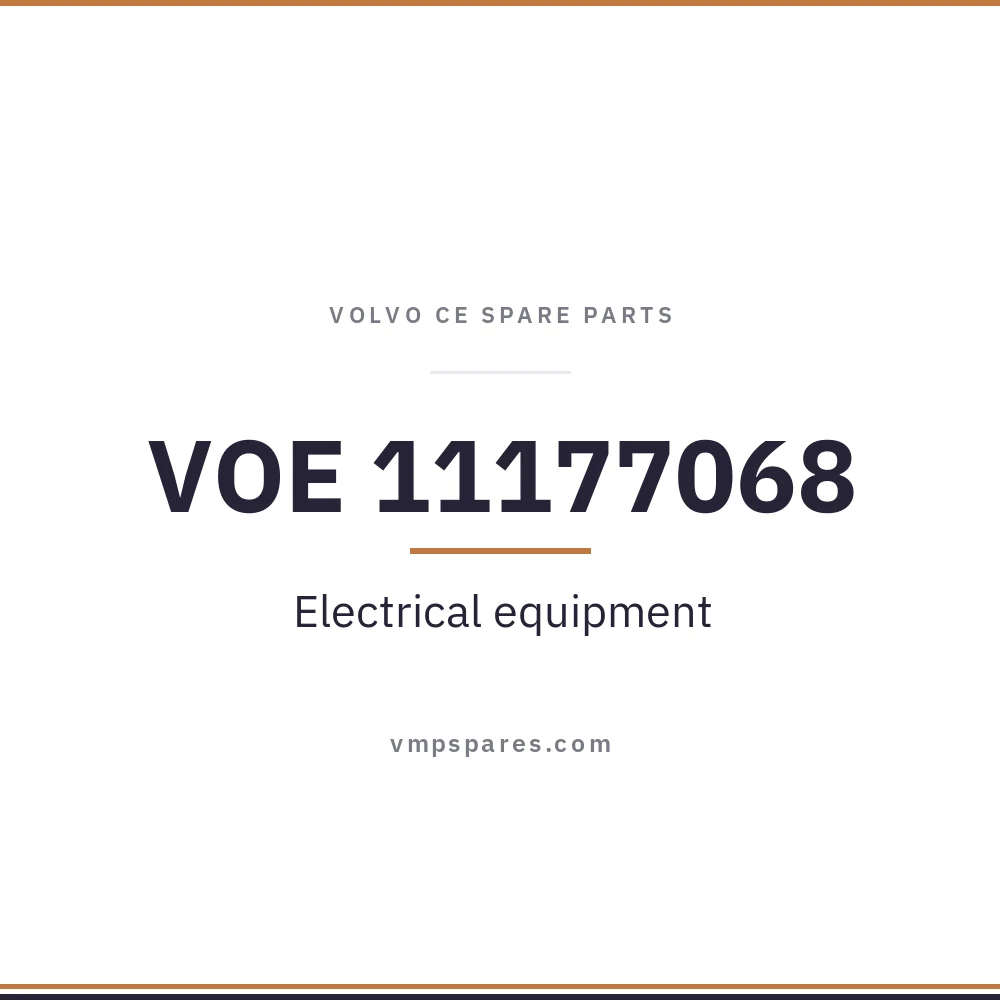 VOE 11177068 – Electrical equipment