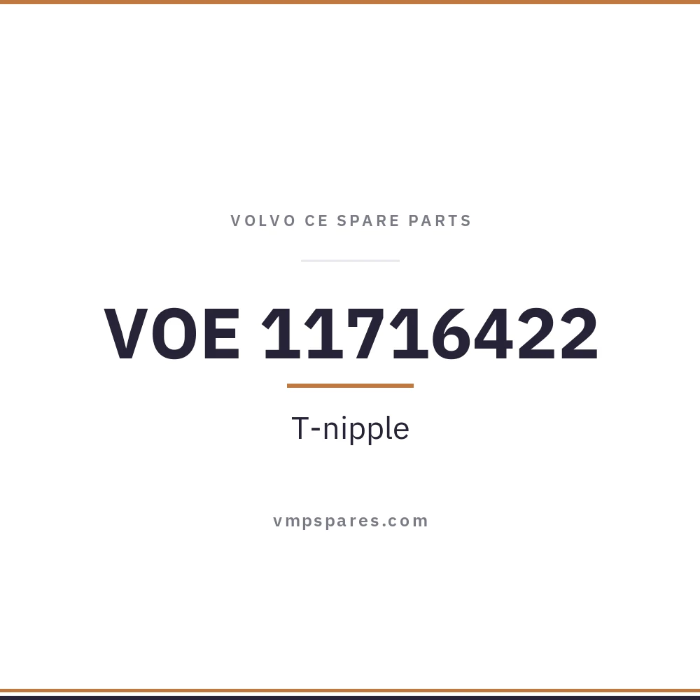 VOE 11716422 – T-nipple