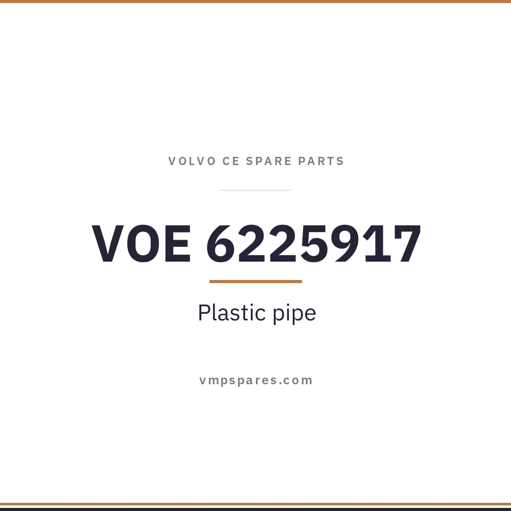VOE 6225917 – Plastic pipe