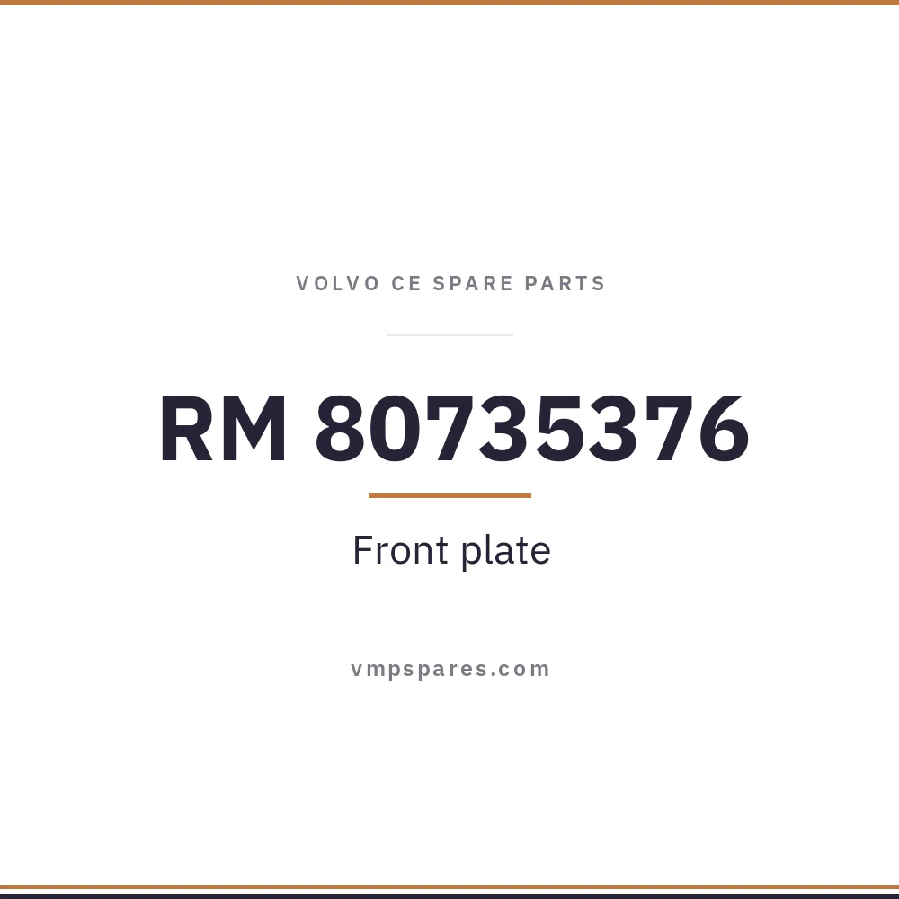 RM 80735376 – Front plate