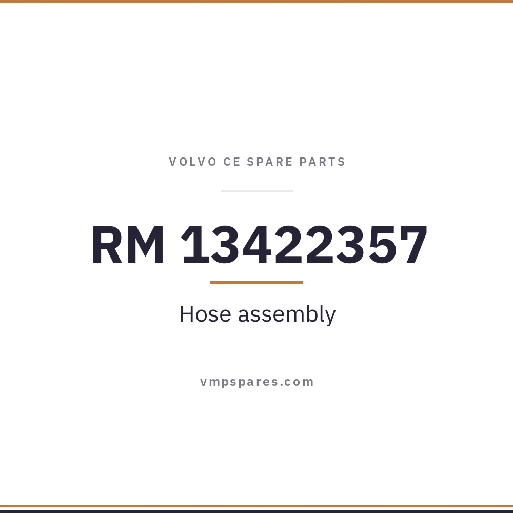 RM 13422357 – Hose assembly