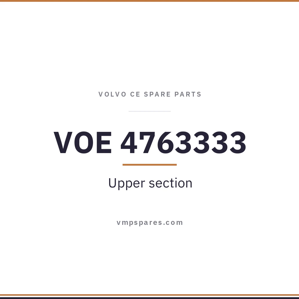 VOE 4763333 – Upper section