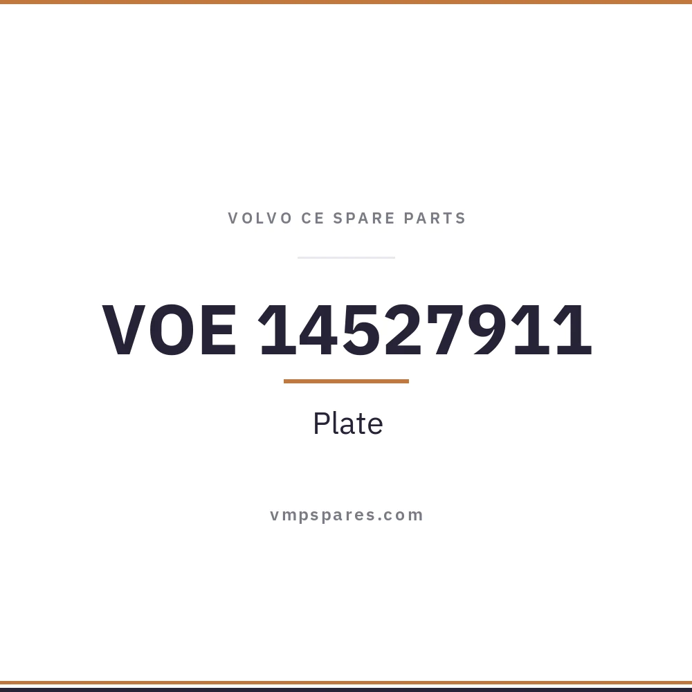 VOE 14527911 – Plate