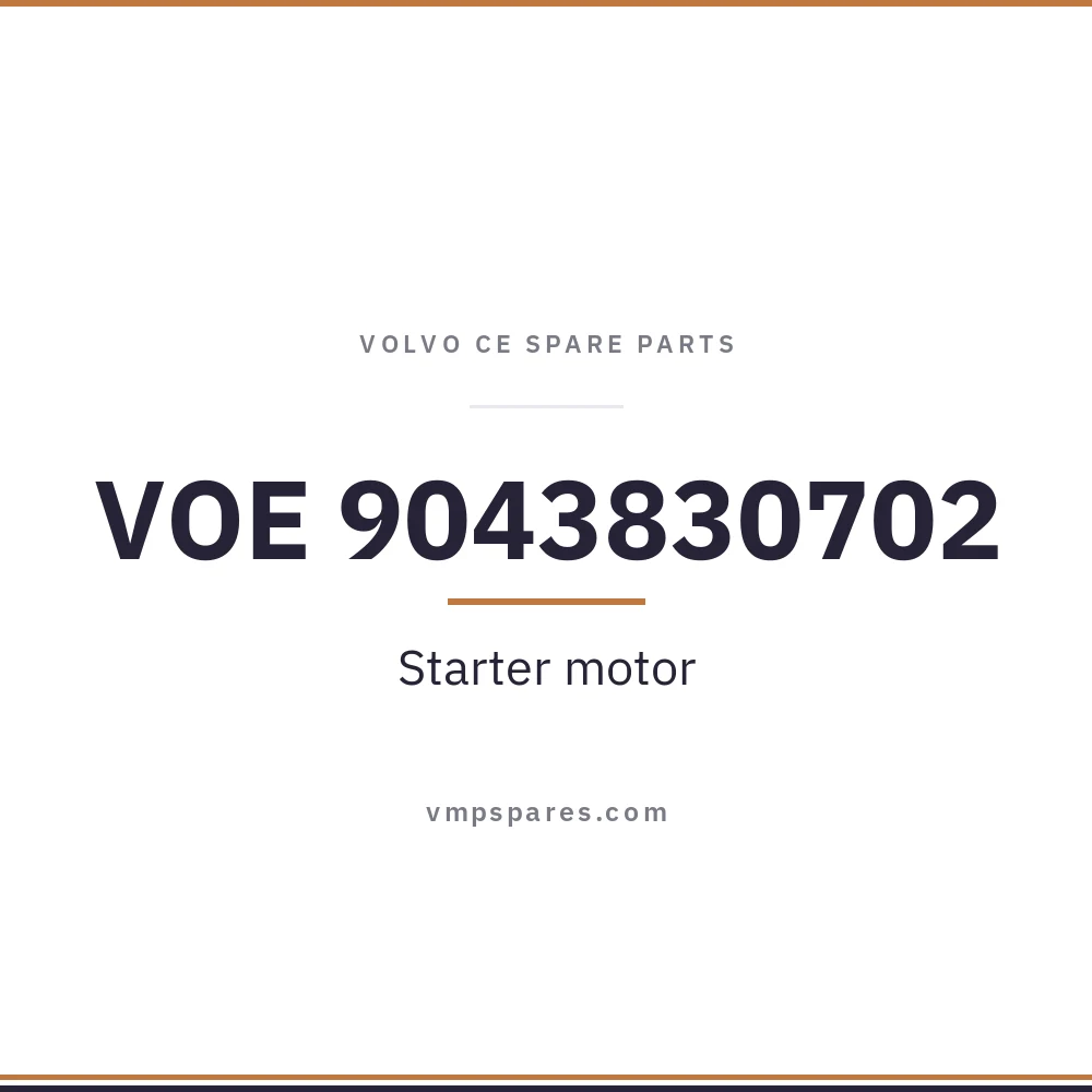 VOE 9043830702 – Starter motor