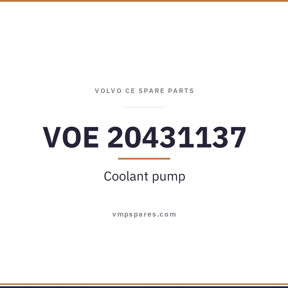 VOE 20431137 – Coolant pump
