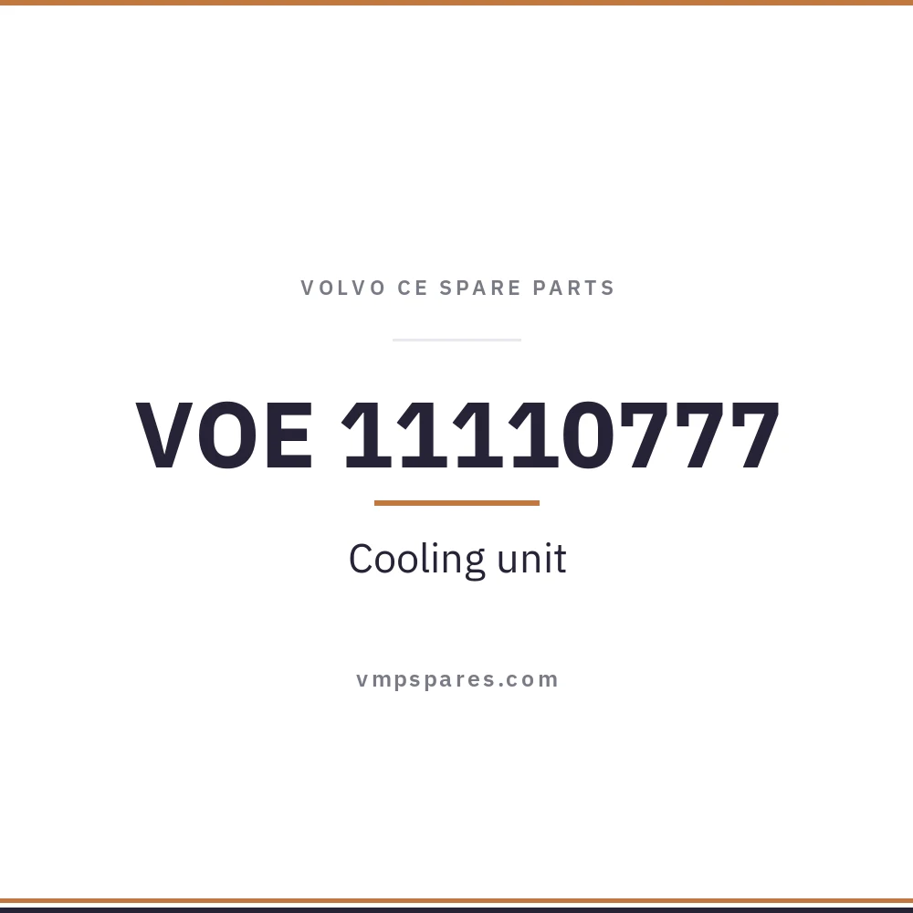 VOE 11110777 – Cooling unit