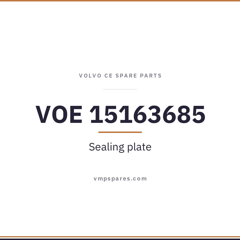 VOE 15163685 – Sealing plate