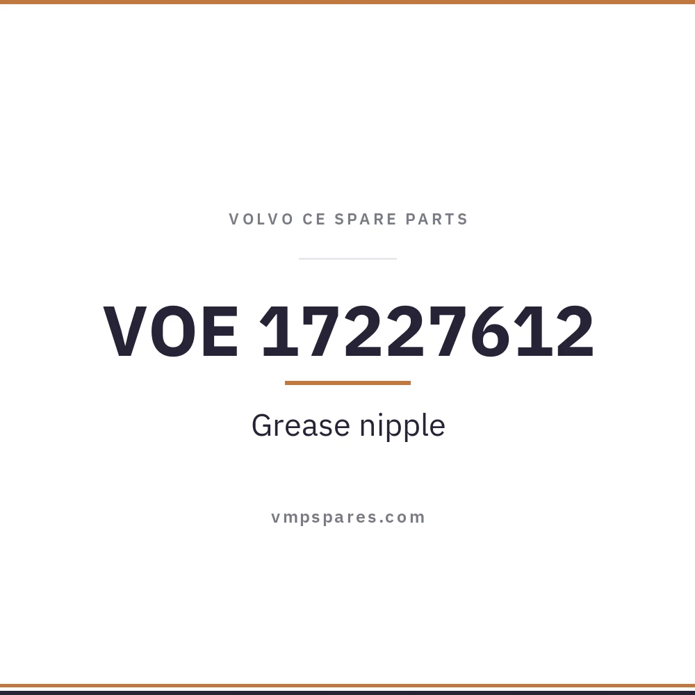 VOE 17227612 – Grease nipple