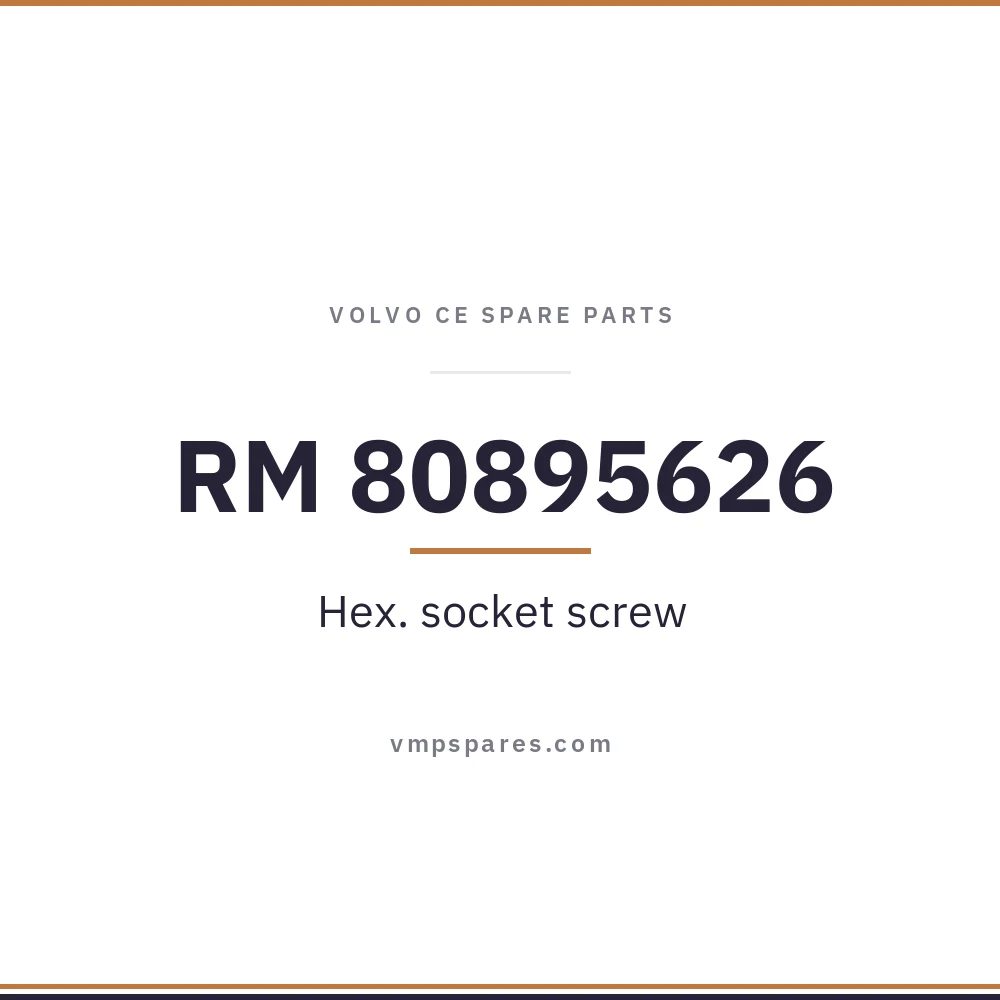RM 80895626 – Hex. socket screw